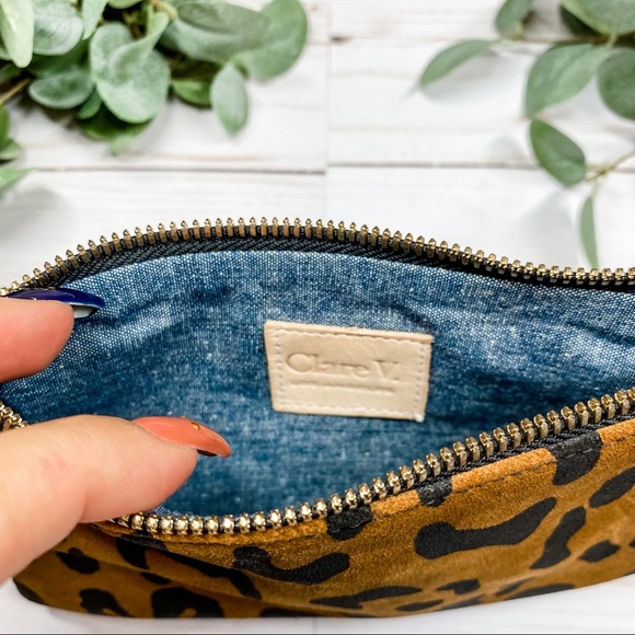 Clare V. Suede Leopard Clutch - Picture 4 of 5